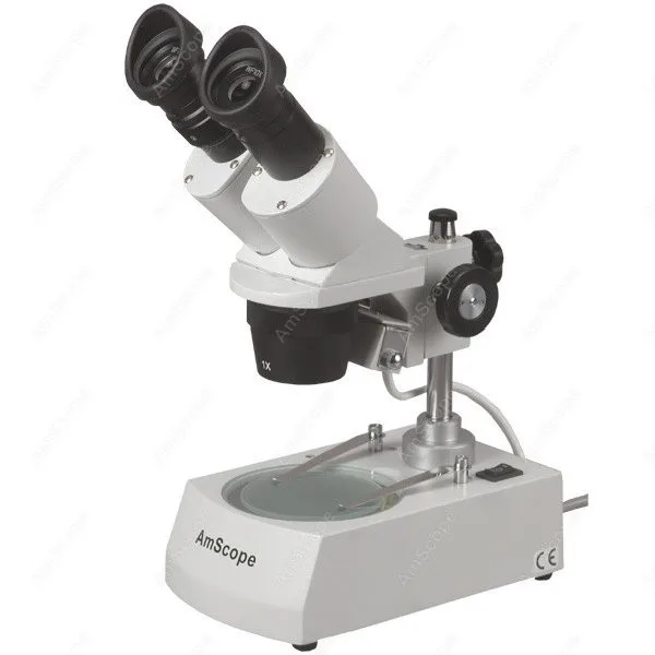 

Student Binocular Stereo Microscope--AmScope Supplies 40X-80X Student Binocular Stereo Microscope with Dual Lights SE306R-P20