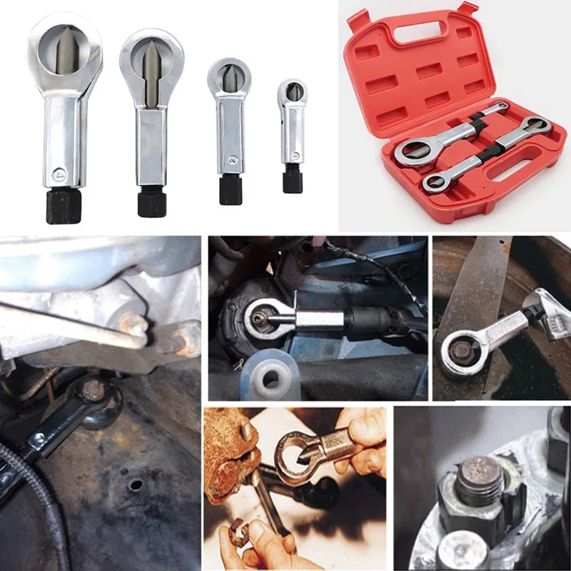 

1Pcs Car Repair Tools Rust Resistant Damaged Nut Splitter Remover Rusty Nut Splitter Spanner Remove Cutter Tool Steel Wrench