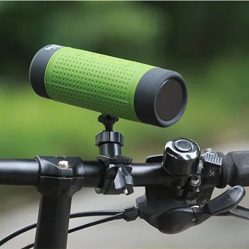 Новейший PD-X1 Bluetooth v4.0 портативный динамик FM радио TF карта Внешний аккумулятор велосипедный музыкальный MP3 светодиодный фонарик Саундбар - Цвет: Green
