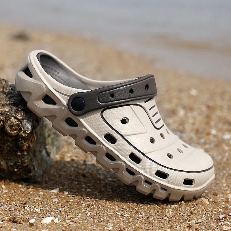 Platform Sandals Men 2019 Summer Beach Men Shoes Garden Clogs Croc Non-Slip Fashion Slippers Zapatillas Hombre Chaussure Homme