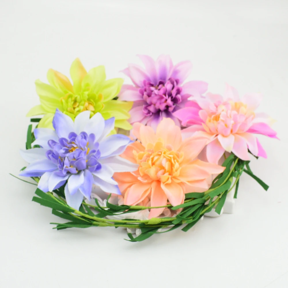 5pcs 10cm Simulation Chrysanthemum Artificial Silk African Chrysanthemum Flower Head Wedding Decoration Craft Fake Flower Artificial Dried Flowers Aliexpress