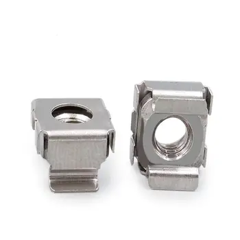 

10Pcs M4 M5 M6 M8 Clip nut stainless steel floating nut cage type nut cabinet