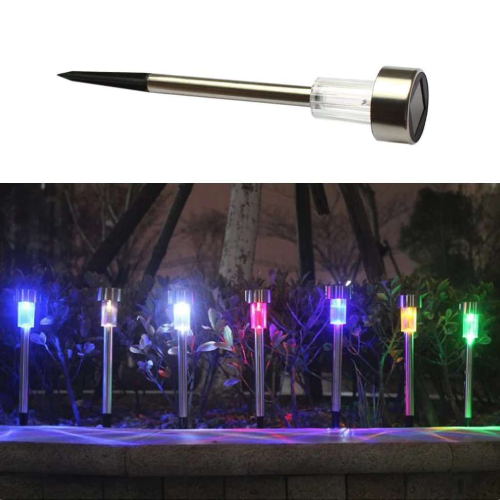 Goede 10 stks partij Nieuwe Rvs Solar Lamp Gazon Licht Voor Tuin Decoratieve Solar Power Outdoor Waterdichte Verlichting Tuinverlichting
