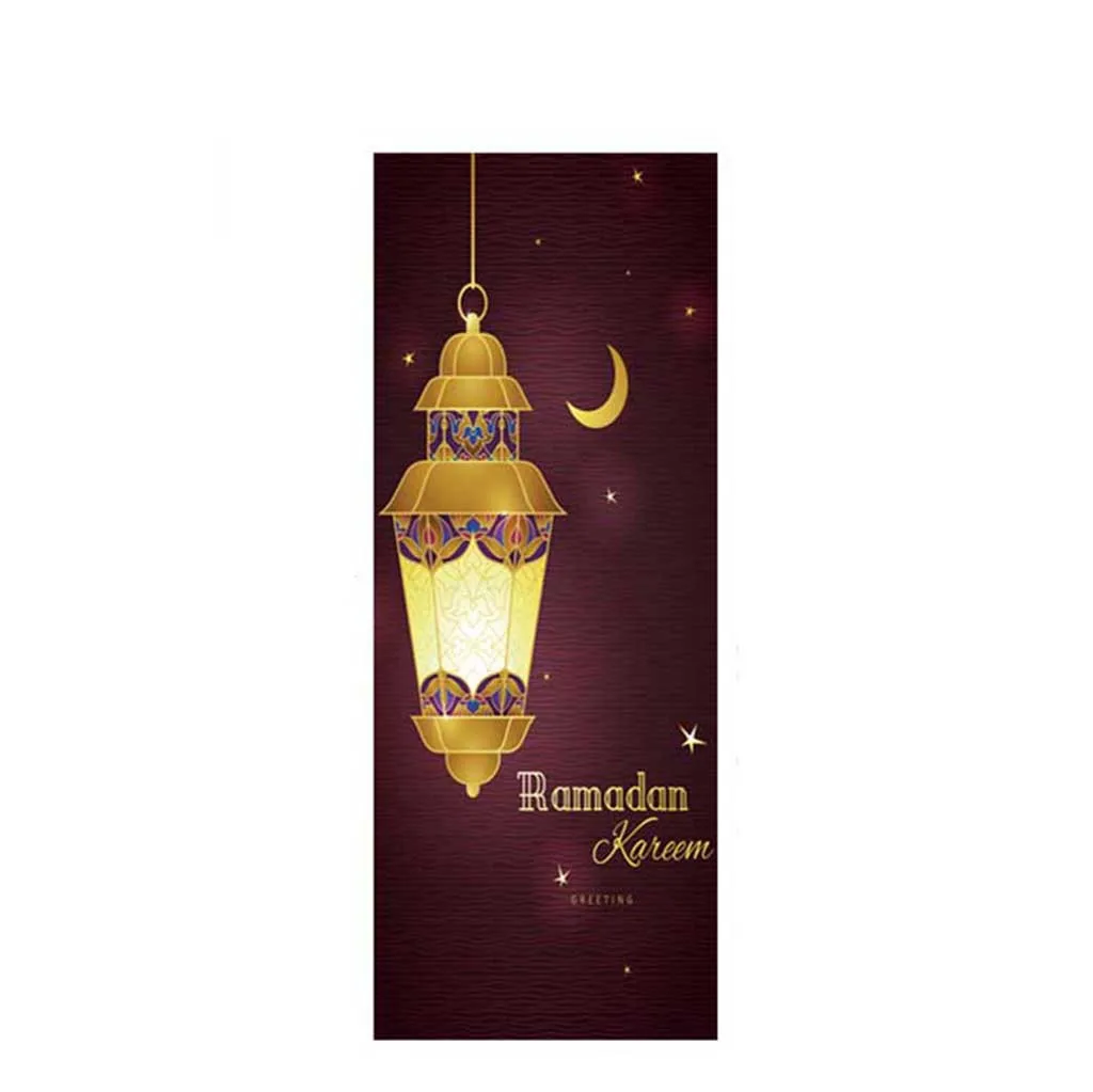 2 шт. мусульманская Eid Mubarak большая Классическая молитвенная лампа, наклейка на дверь, украшение для семьи, Пасхальная культура, Рамадан, карем, декор для двери