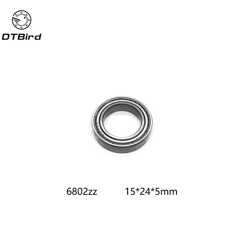 10 шт./лот Бесплатная доставка 6802 6802Z 6802ZZ 15*24*5 мм хромированная сталь глубокий паз