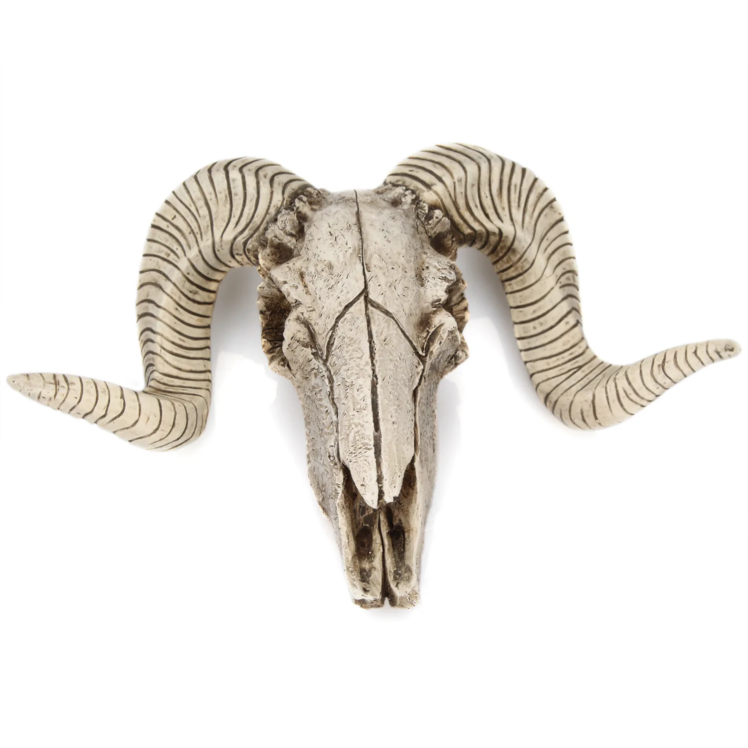 

Creative Resin Sheep Head Skull Head Wall Hanging 3D Animal Longhorn Sculpture Figurines Crafts Horns Home Decor Ornaments