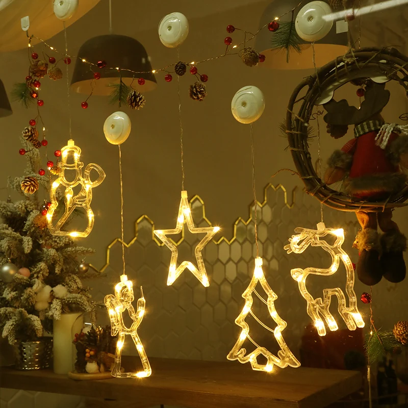 Рождественские огни, светодиодные креативные стеклянные подвесные светильники, Звездные лампы для свадьбы, вечеринки, дня рождения, украшения дома, аксессуары