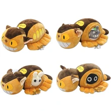 26 см, плюшевые игрушки с героями мультфильма «Мой сосед тотоло», милые игрушки с изображением дракона, кота, автобуса, Серого Кота, куклы, шапки, подарки, мягкие игрушки в стиле аниме, шапочки