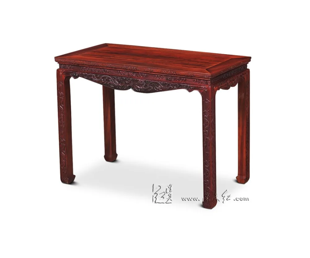 Nuvem Listras Gragon Console de Mesa de Escritório de Alta Longo Burma Jacarandá Móveis para Sala Mesa de Trabalho Salad bar Chinese redwood