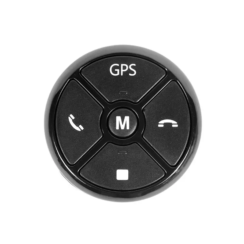 Controlador Universal del volante del coche 4 teclas música inalámbrico DVD GPS volante botón de Control remoto