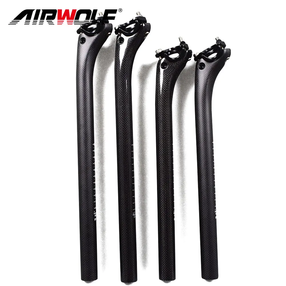 

Airwolf seat post 3K weave carbon seatpost 27.2/30.8/31.6mm*350/400mm carbon seatpost for mtb road bike