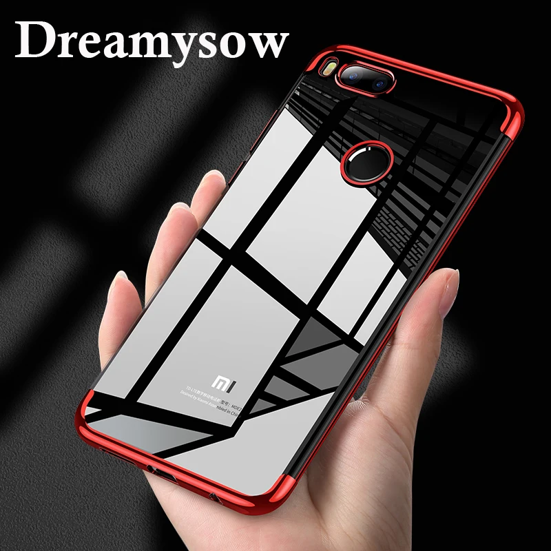 

for xiaomi MI A1 5X NOTE 3 MIX2 S plating soft TPU cases Redmi 6 Pro 6A 5 Plus 4A note 5A 4 4X transparent Clear silicon cover