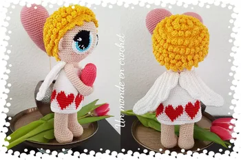 

crochet toys amigurumi cupid model number CG003