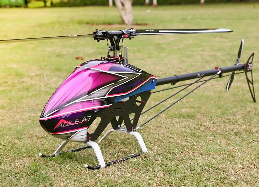 Новые поступления KDS AGILE A7 6CH 1370 мм 3D Flybarless 700 класс RC вертолет комплект и EBAR V2 гироскоп игрушки на дистанционном управлении