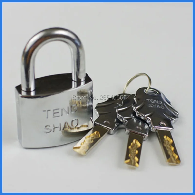 6 pcs 40mm pickproof quarter turned padlock metal gate lock