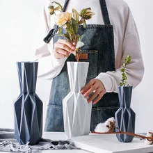 Вазы оригами, Керамическая Настольная ваза для цветов, ваза для украшения дома, ваза в скандинавском стиле, Современная ваза для цветов, домашний декор, R702