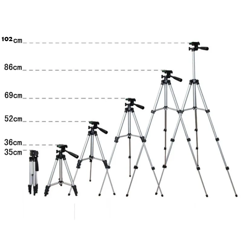 

TF-3110 Portable Lightweight Camera Tripod & Ball Head & phone clip + Carrying Bag For Canon Nikon Sony DSLR Camera DV