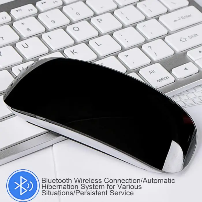 Популярная портативная 2,4G Bluetooth мышь тонкая Ультра-Бесшумная оптическая беспроводная мышь для компьютера BUS66