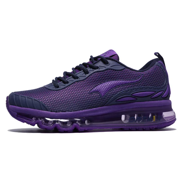 ONEMIX Для женщин женская обувь для бега; женская спортивная обувь кроссовки c воздушными подушками хороший тенденции бегун воздухопроницаемая беговая прогулочная обувь в европейском стиле; большие размеры 36-40 - Цвет: women purple