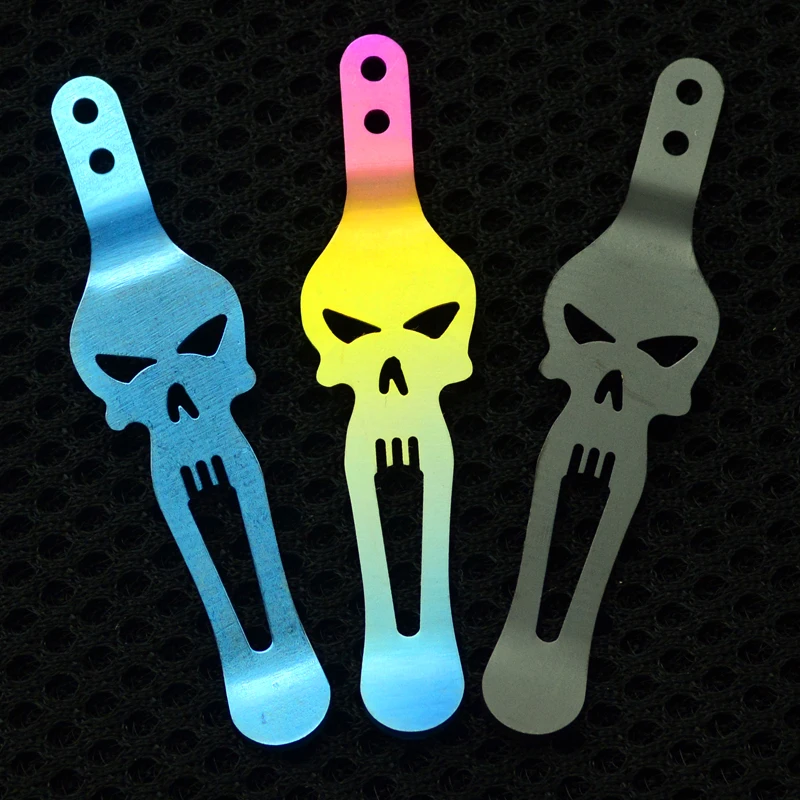 

Multi-Colorf Knife Clip EDC Knife Button Pocket Clip Material TC4 Titanium Alloy Knife Clip Belt Flashlight Sheath Multi Tools