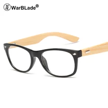 Warblade Винтаж Ретро Очки Рамки для Для женщин Для мужчин небольшие очки дерево Очки бамбук храм глаз Очки оптический Рамки s 1525