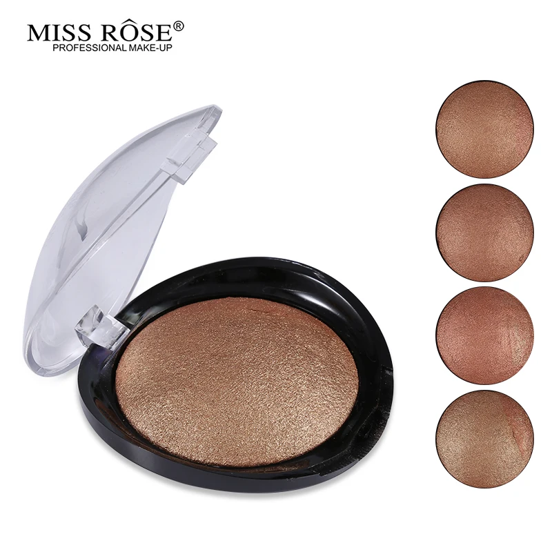 

Miss Rose Face Bronzer Makeup Palette Cheek Color Blush Contour Palette Professional Baked Blusher Waterproof Cosmetic Glow Kit