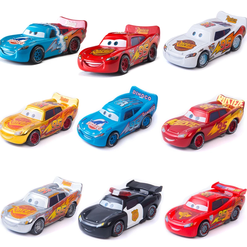Disney Pixar тачки 3 Молния Маккуин костюм набор Mater Джексон шторм Рамирез 1:55 литья под давлением из металлического сплава модель игрушки для детей подарок