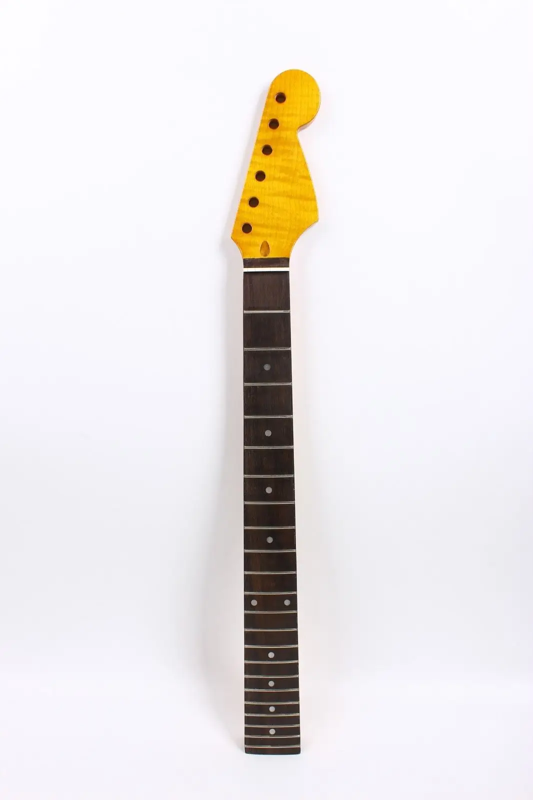 Электрическая гитара Flame Maple сменный наконечник 22 лада Strat винтажная желтая