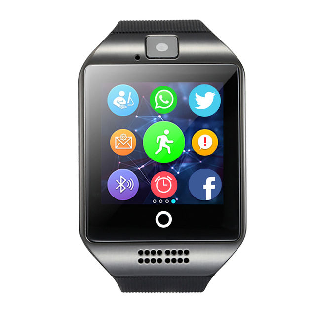 MOCRUX Q18 Passometer Smart watch with Touch Screen camera Support TF card Bluetooth smartwatch for Android IOS Phone