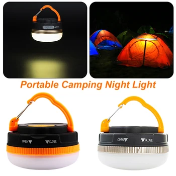 

180 Lumens Portable Outdoor Camping Equipment Survival Lantern Hiking Tent LED Light Campsite Hanging Lamp Emergency With Handle