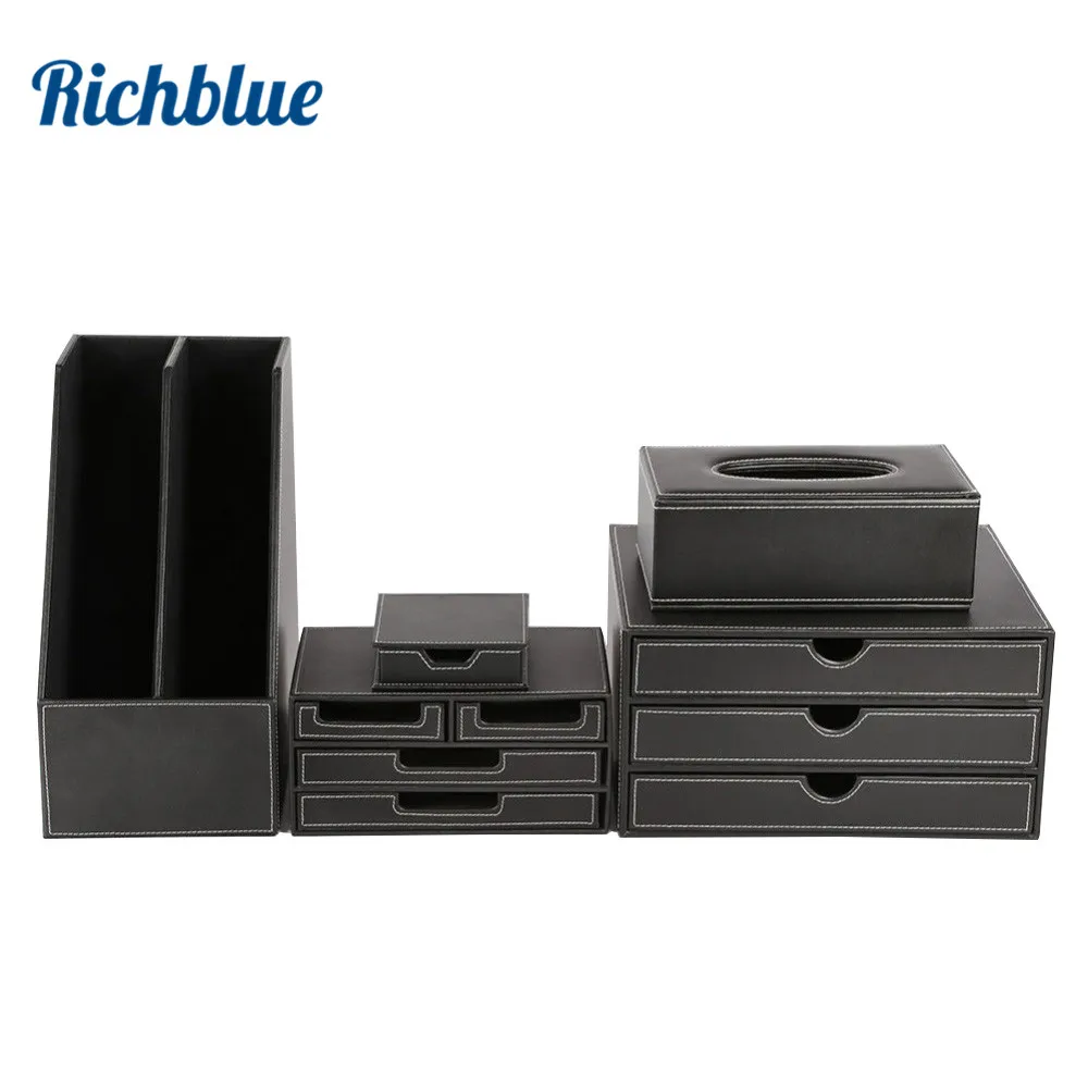 Ever Perfect 5pcs Set Business Desk File Cabinet Stand Stationery