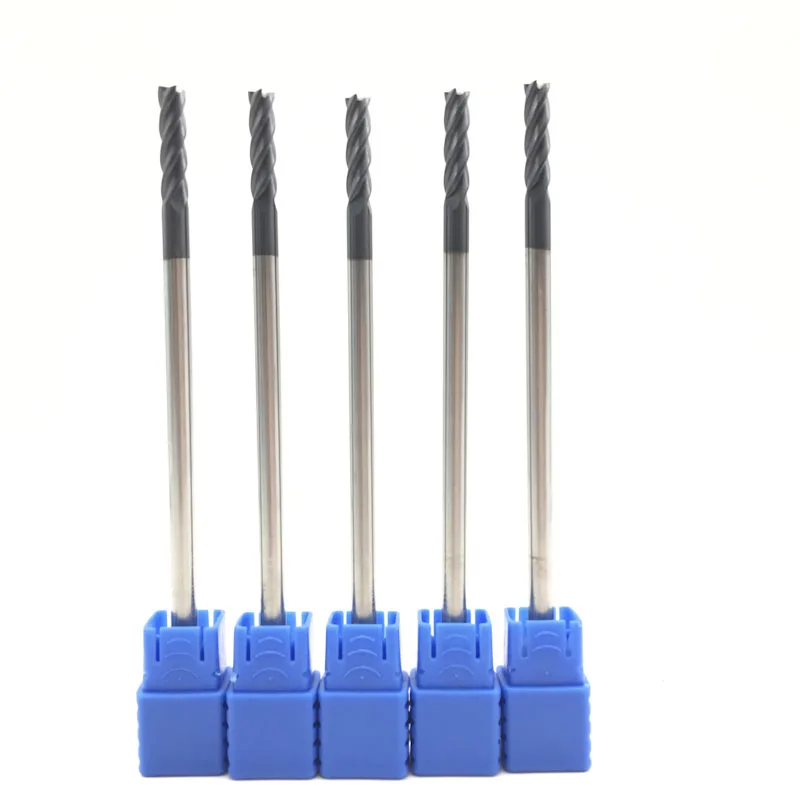 

5PCS 4F D8*75L HRC60 Carbide Tips End Mill Bits Straight Shank Tungsten Steel Milling Cutter for Steel 4 flute CNC High-speed
