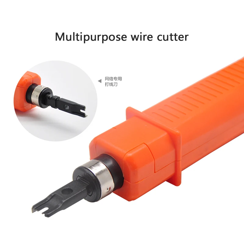 imbaprice network cable tester High Quality Network RJ45 RJ11 Cable Crimper Wire Cut Off Impact Punch Down Tool Impact Punch Down Insert Cutter Cable Terminat imbaprice network cable tester