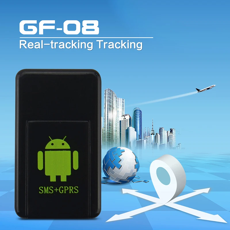 Мини gps трекер в режиме реального времени GF-08 авто автомобиль GSM GPRS gps локатор портативный Глобальный местоположение над скоростью устройство отслеживания сигнализации