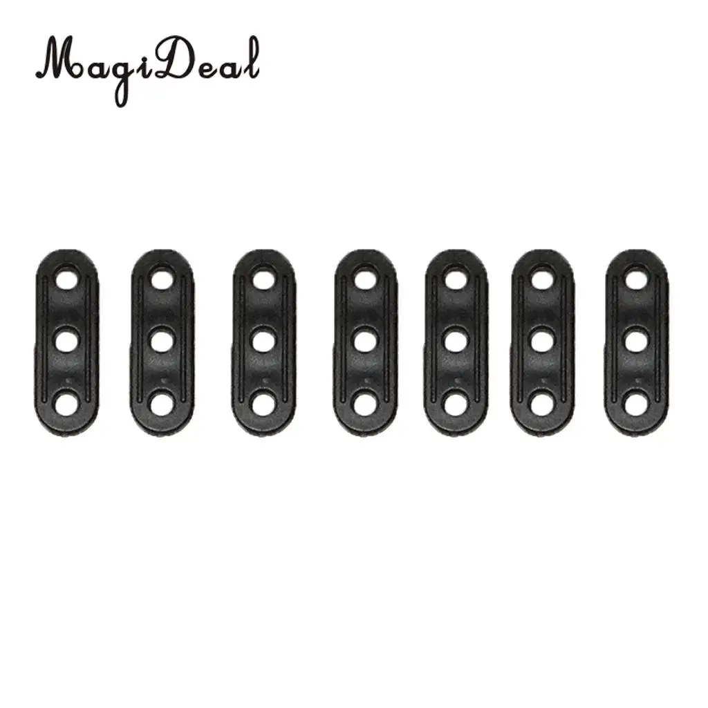 MagiDeal 10Pcs ABS Outdoor Sports Plastic Tent Guyline Bent Runners Black Camping Hiking Travell Replacement Accessories