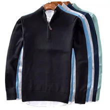 2019 New Autumn Winter Men'S Sweater Men'S Turtleneck Solid Color Casual Sweater Men's Slim Fit Brand Knitted Pullovers