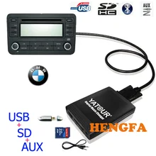 Yatour Car Digital Music Changer USB MP3 AUX adapter For 1991-2006 BMW 3pin+6pin X5 X3 M3 M5 yt-m06
