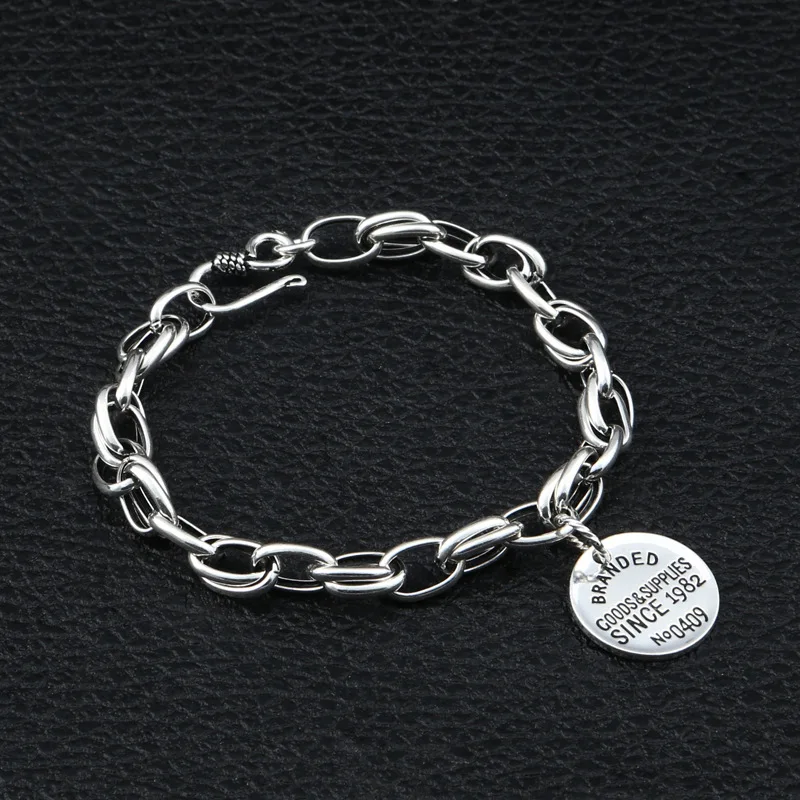 Лидер продаж подвески-Амулеты с цифрами Браслеты для Для женщин цвета: золотистый, серебристый Цвет браслет на зестежке с Мода ювелирные изделия Европейско-американский стиль звено цепи