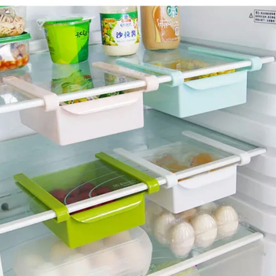 ABS Multi Function Refrigerator Partition Storage Box Kitchen Tools Or