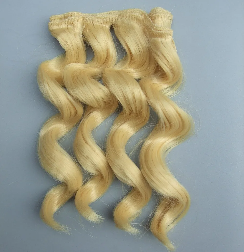 1 шт. 15 см высокая температура термостойкие волосы куклы для 1/3 1/4 1/6 BJD diy парики с волнистыми волосами для куклы
