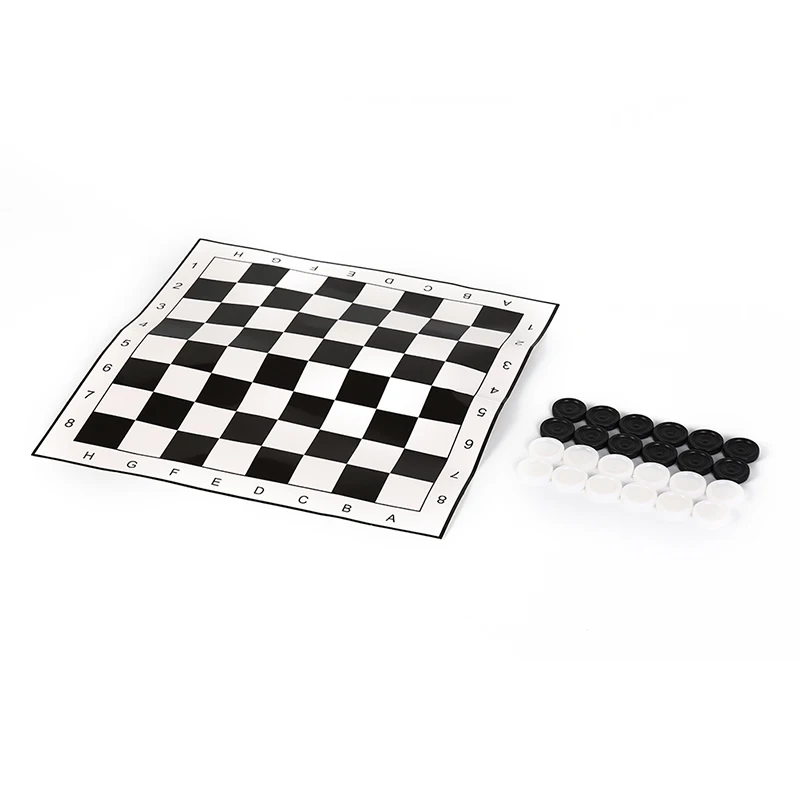 24 шт./компл. международные шашки Размеры 33*33 см настольная игра+ 24 шт Шахматная Портативный складной Пластик шахматы