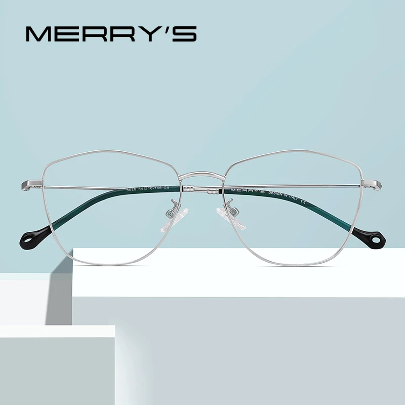 Мужские/женские модные трендовые очки MERRY'S оправа для очков унисекс по рецепту