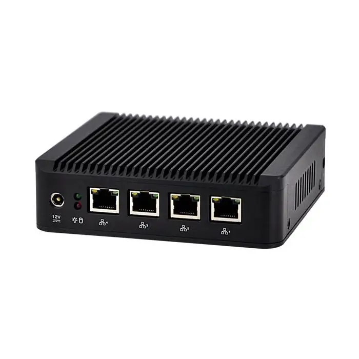 Mini pc X86 4*Lan Qotom-Q190G4 with celeron J1900 quad core 4*usb VGA firewall Multi-function router