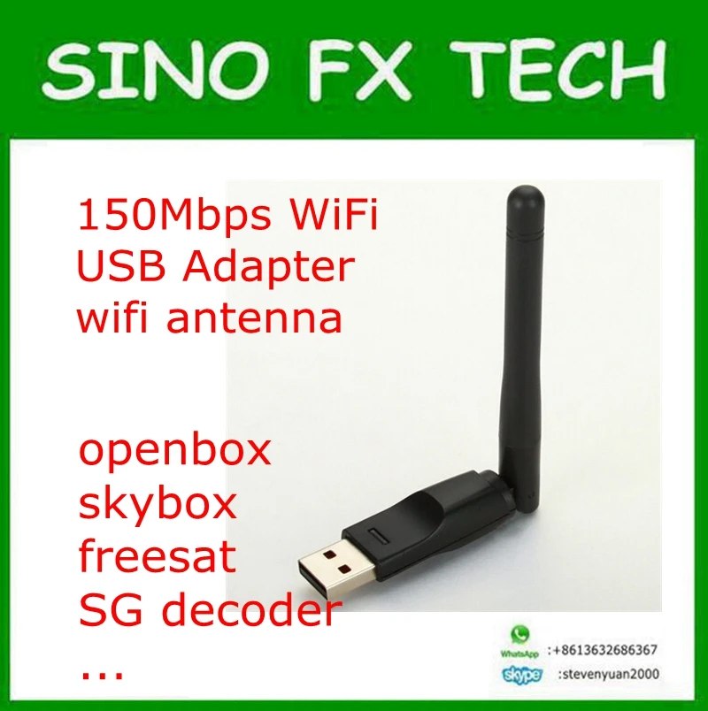 

150Mbps RT5370 Mini USB strong WiFi Adapter for TocomFREE S989 S929ACM i928ACM Speed HD S5 azamerica s1001 s1005 s1008