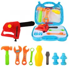Пластик вид инструмент для ремонта двух до шести лет модный детский набор детей имитация инструмент для ремонта набор образовательных ящик для инструментов ролевые игры ролевая игрушка в подарок