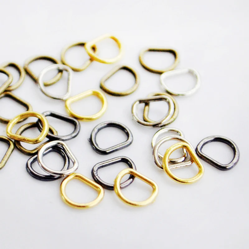 

SICODA 8pcs MINI BJD d ring buckle Diy accessories baby clothes accessories bag metal pieces ultra-small mini 3mm