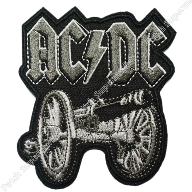 ACDC cannon AC/DC Music Band Iron On/Sew On Patch Tshirt TRANSFER MOTIF