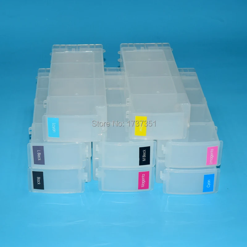 8Color 800ml/pc Empty Refill ink Cartridge For HP 91 HP91 Designjet Z6100 Printer large capacity