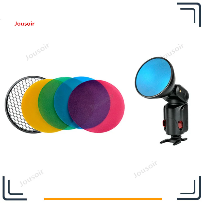 2PCS-Godox-AD-S11-Color-Filter-Gel-Pack-with-Honeycomb-Grid-Cover-Reflector-Kit-for-Witstro