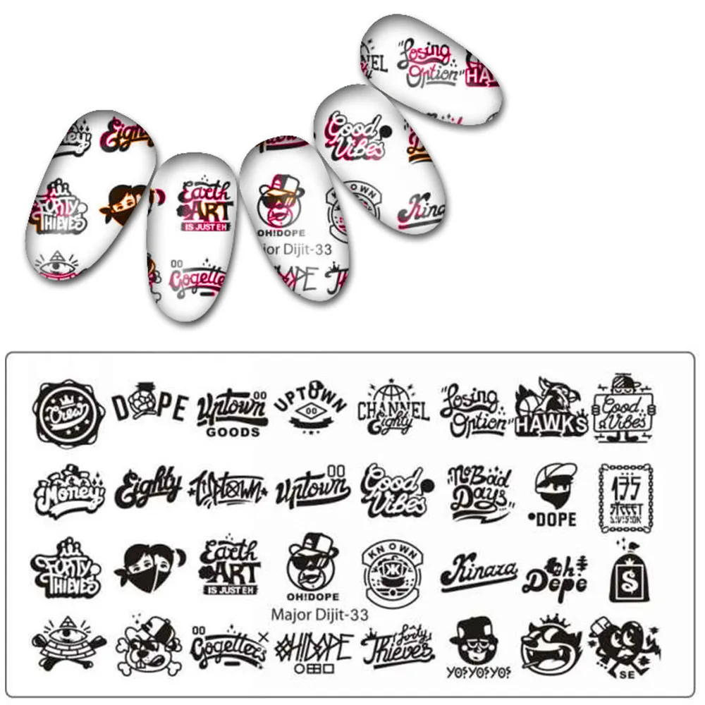 1pcs 12*6cm Nail Art Stamp Image Stamping Plates Manicure Stainless